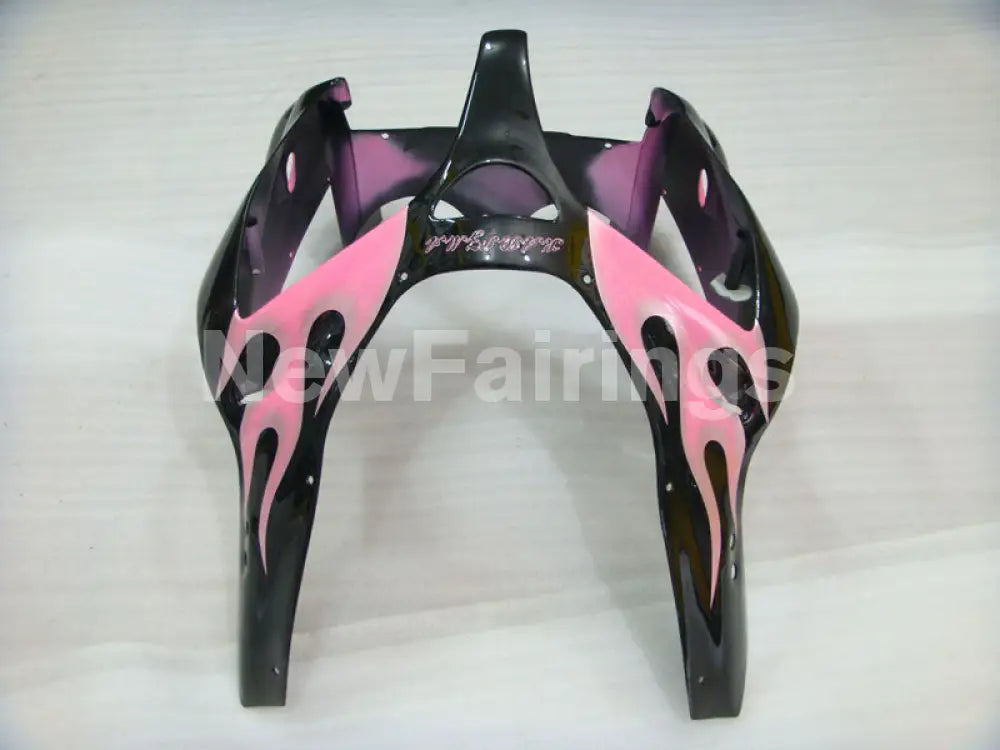 Pink and Black Flame - NINJA ZX-6R 00-02 Fairing Kit