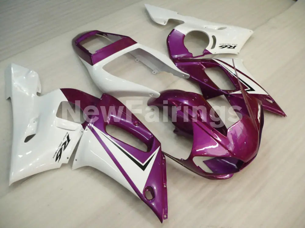 Purple and White Factory Style - YZF-R6 98-02 Fairing Kit