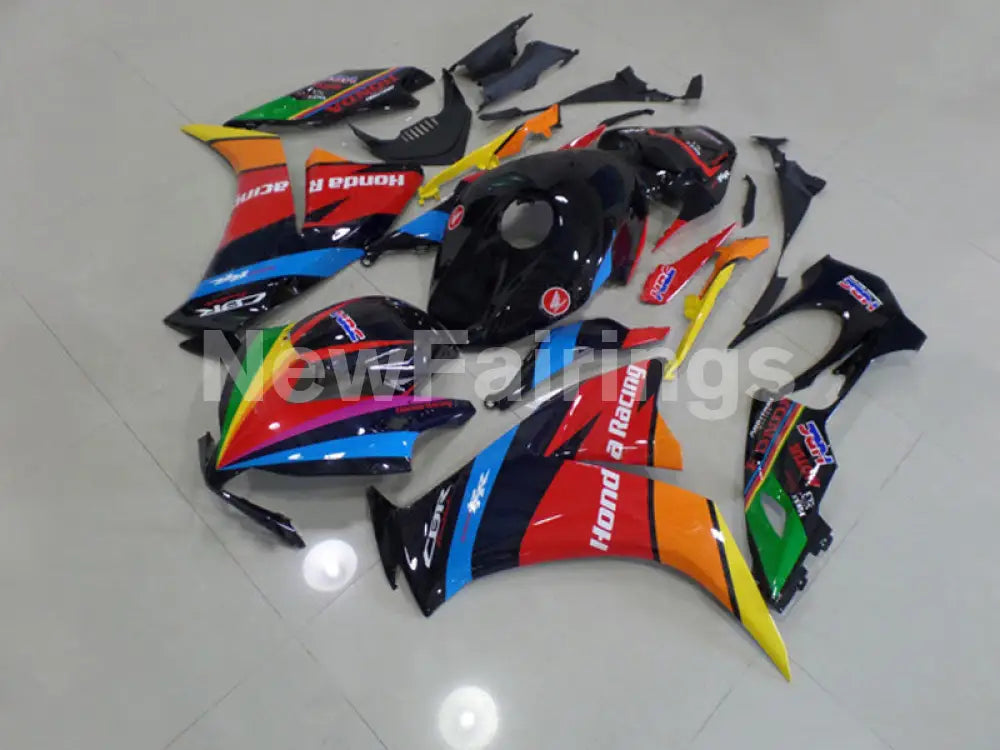 Red and Black Blue Factory Style - CBR1000RR 12-16 Fairing Kit