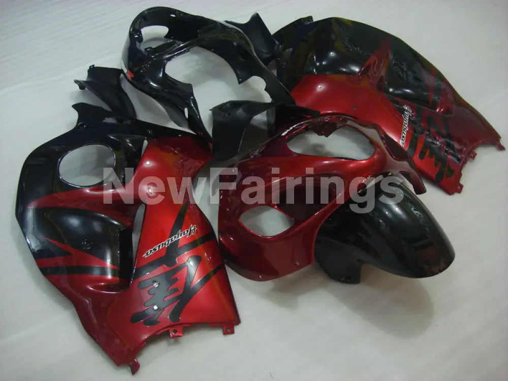 Red and Black Factory Style - GSX1300R Hayabusa 99-07 Fairing Kit