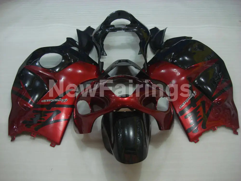 Red and Black Factory Style - GSX1300R Hayabusa 99-07 Fairing Kit