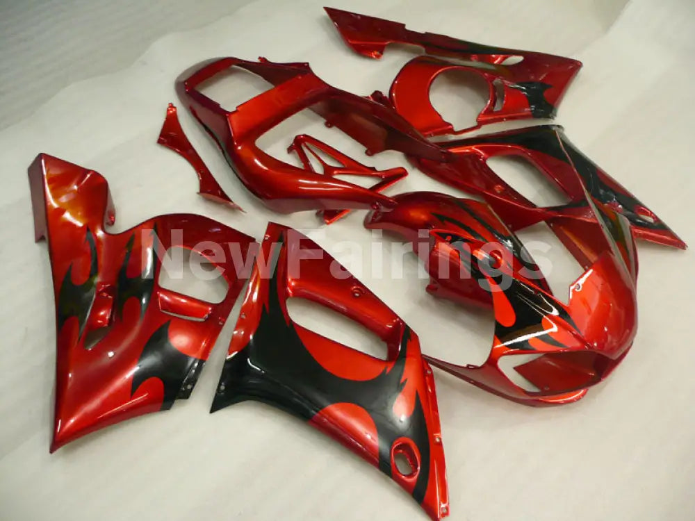 Red and Black Factory Style - YZF-R6 98-02 Fairing Kit