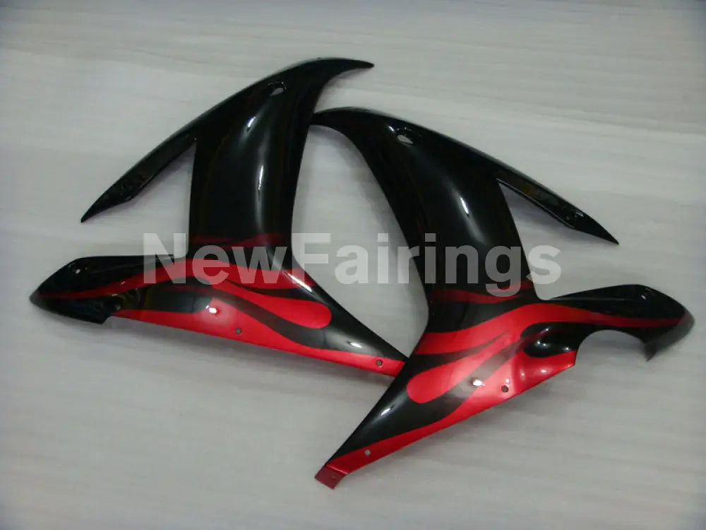 Red and Black Flame - YZF-R1 02-03 Fairing Kit