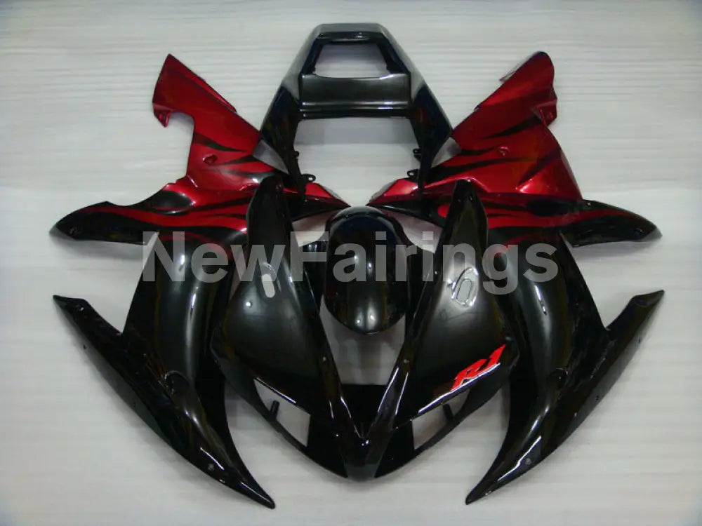 Red and Black Flame - YZF-R1 02-03 Fairing Kit