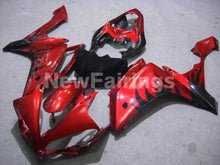 Cargar imagen en el visor de la galería, Red and Black Flame - YZF-R1 07-08 Fairing Kit