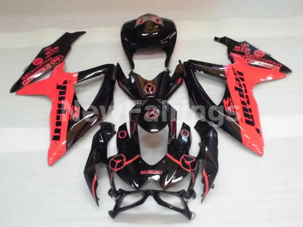Red and Black Jordan - GSX-R750 08-10 Fairing Kit