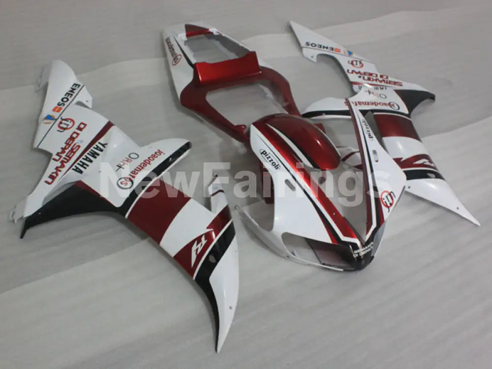 Red and Black Santander - YZF-R1 02-03 Fairing Kit