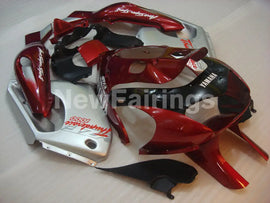 Red and Black Silver Factory Style - YZF1000R Thunderace 96-05 Fairing Kit