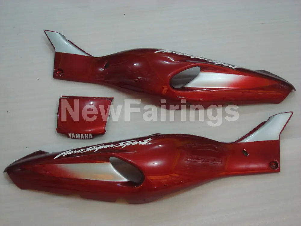 Red and Black Silver Factory Style - YZF1000R Thunderace 96-05 Fairing Kit