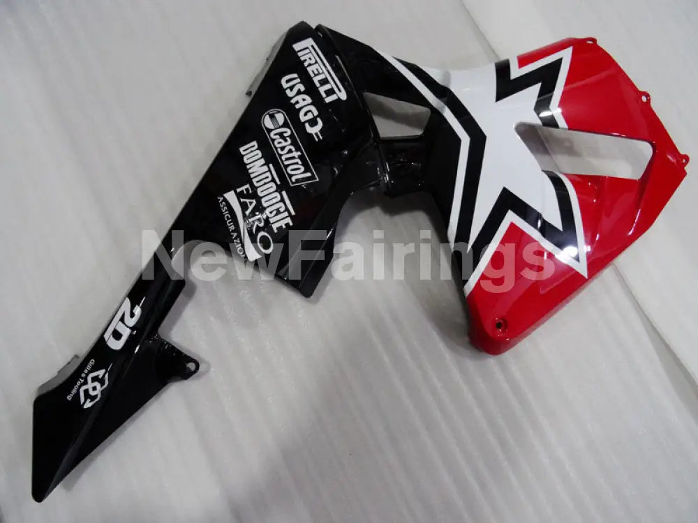 Red and Black Star - CBR600RR 03-04 Fairing Kit