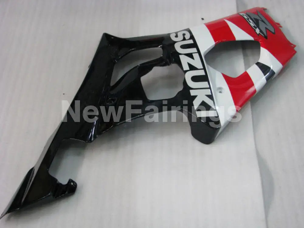 Red and Black White Factory Style - GSX-R1000 03-04 Fairing Kit