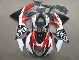 Red and Black White Factory Style - GSX-R750 11-24 Fairing Kit
