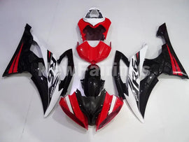 Red and Black White Factory Style - YZF-R6 08-16 Fairing Kit