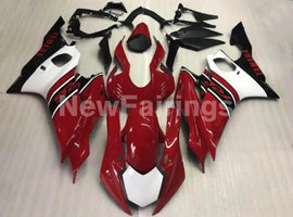 Red and Black White Factory Style - YZF-R6 17-22 Fairing Kit
