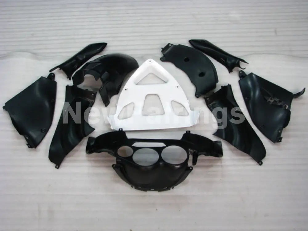 Red and Black White Factory Style - YZF600R Thundercat 96-07 Fairing Kit