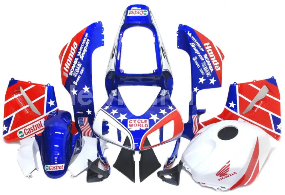 Red and Blue Castrol - CBR600RR 03-04 Fairing Kit