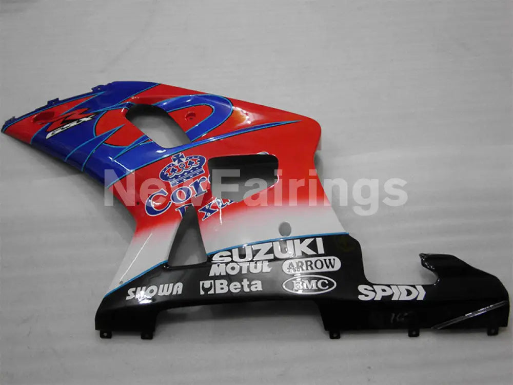 Red and Blue Corona - GSX-R750 00-03 Fairing Kit