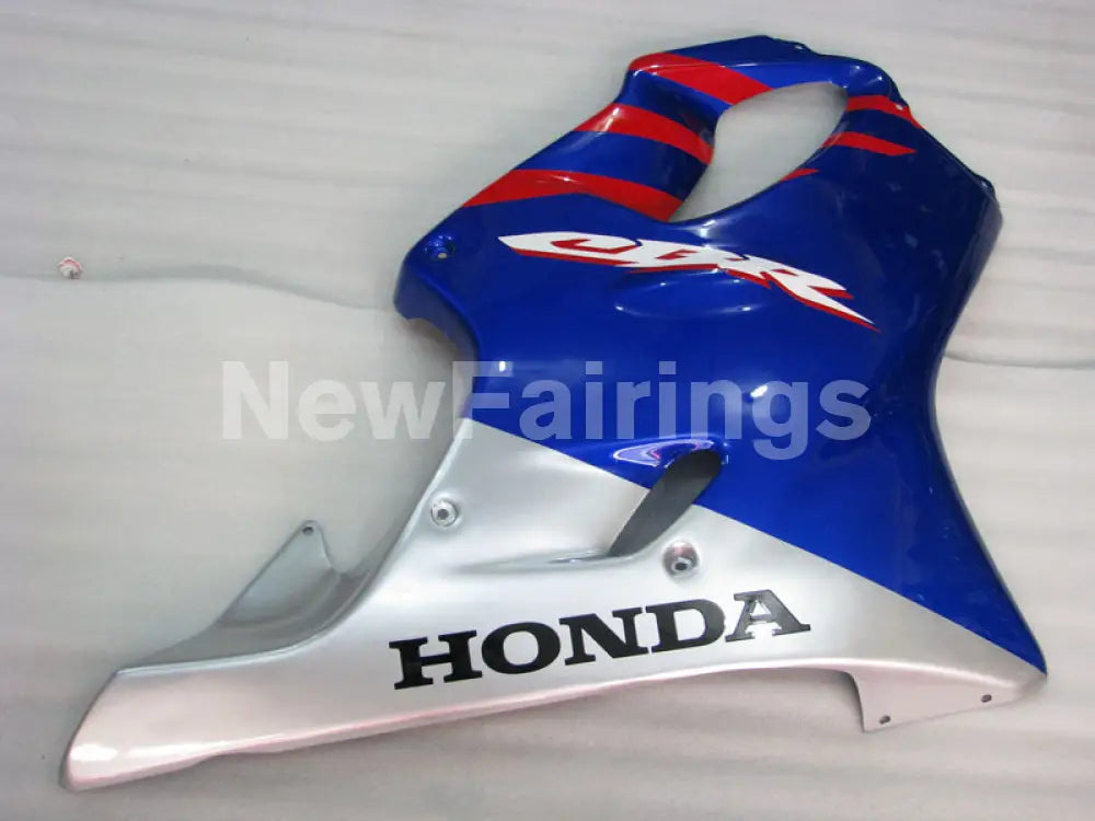 Red and Blue Silver Factory Style - CBR600 F4i 01-03 Fairing Kit