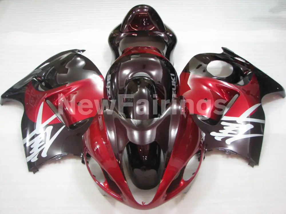 Red and Brown Factory Style - GSX1300R Hayabusa 99-07 Fairing Kit