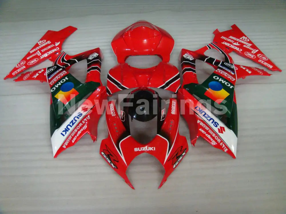 Red and Green Black Yoshimura - GSX-R1000 07-08 Fairing Kit