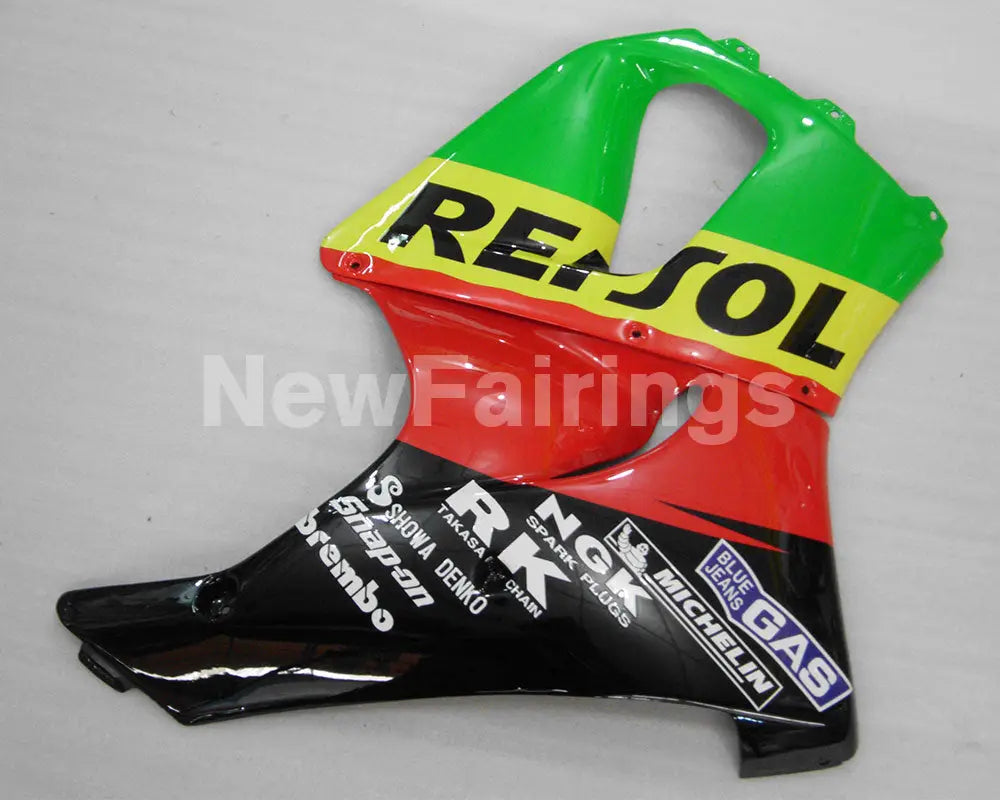 Red and Green Yellow Repsol - CBR 919 RR 98-99 Fairing Kit