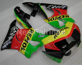 Red and Green Yellow Repsol - CBR 919 RR 98-99 Fairing Kit