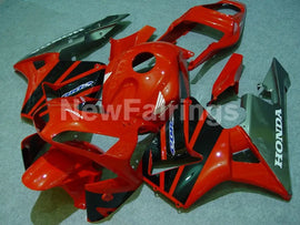 Red and Grey Black Factory Style - CBR600RR 03-04 Fairing Kit