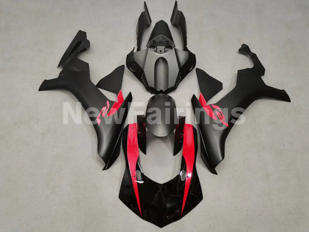 Red and Matte Black Factory Style - YZF-R1 15-19 Fairing Kit