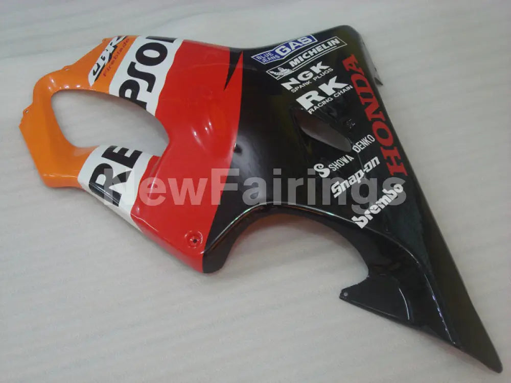 Red and Orange Black Repsol- CBR600 F4i 01-03 Fairing Kit