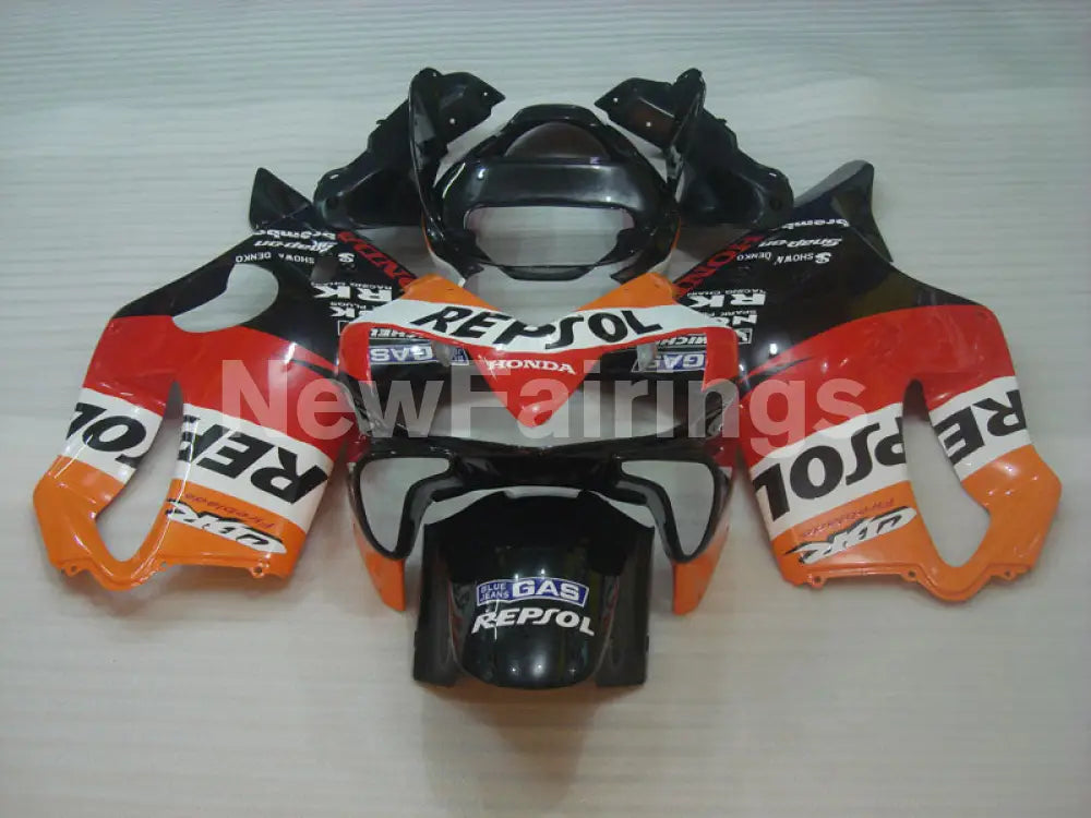 Red and Orange Black Repsol- CBR600 F4i 01-03 Fairing Kit