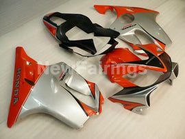 Red and Silver Black Factory Style - CBR600 F4i 01-03 Fairing Kit