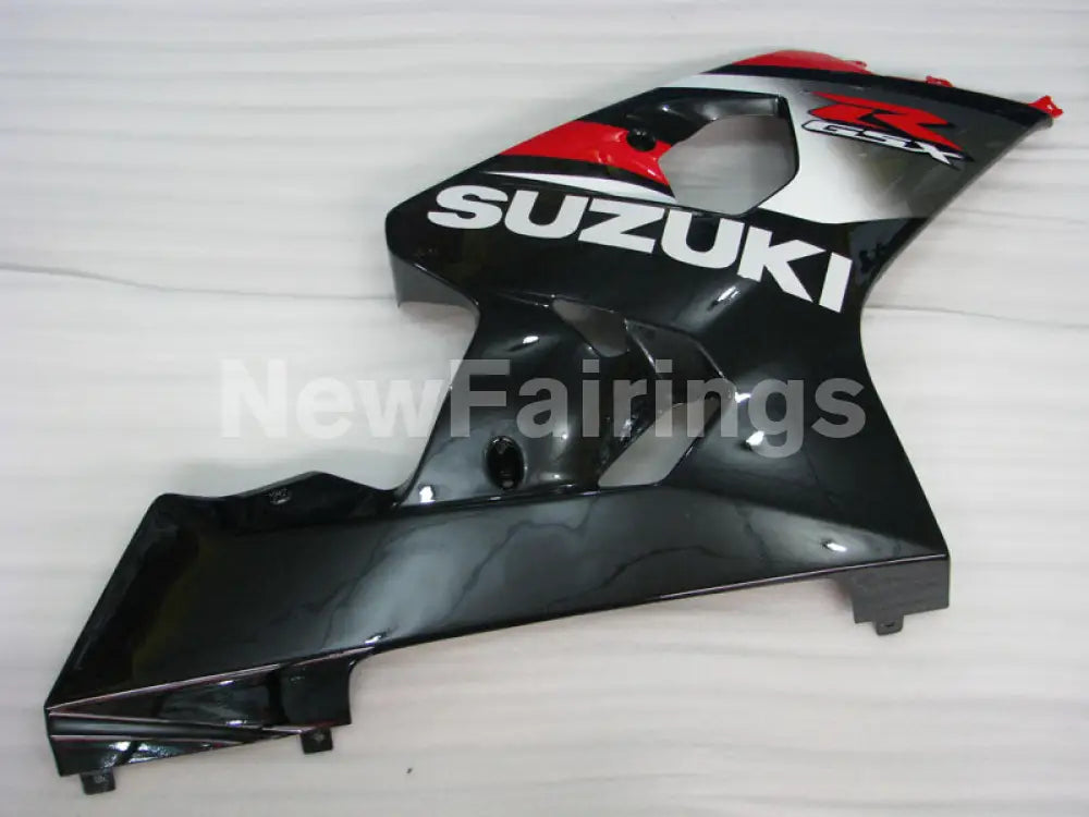 Red and Silver Black Factory Style - GSX-R750 04-05 Fairing Kit