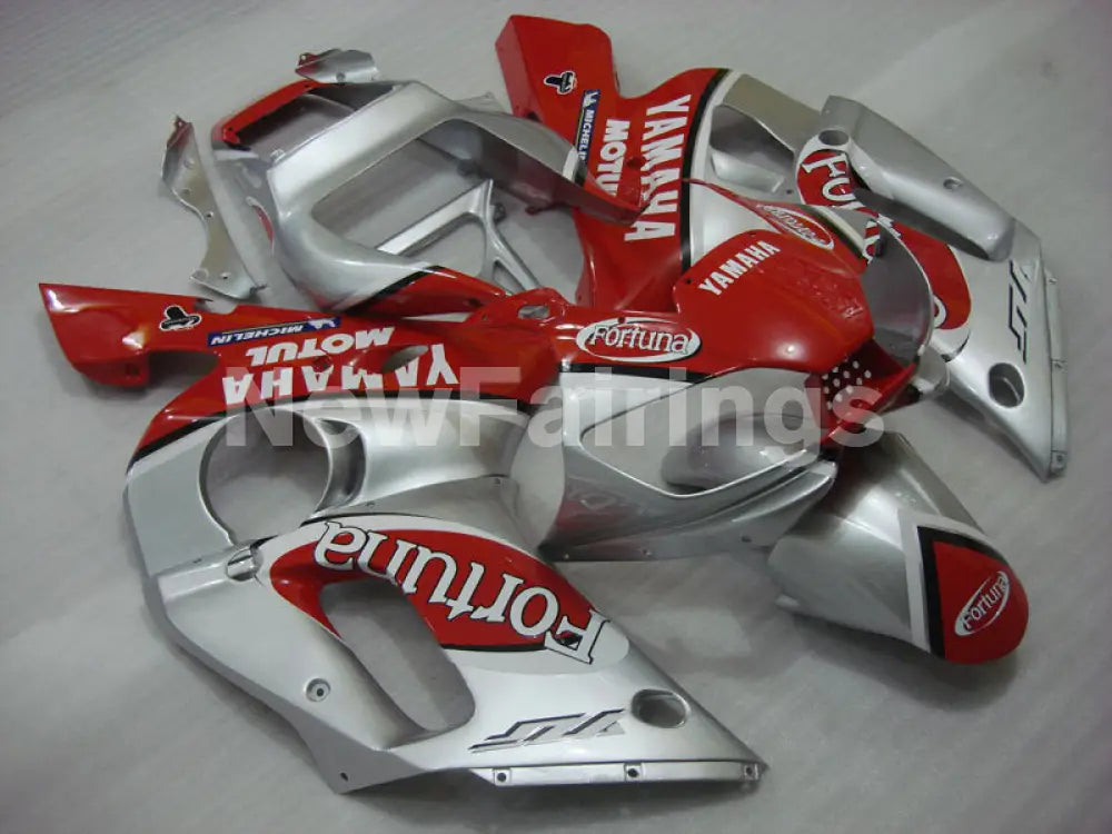 Red and Silver Fortuna - YZF-R6 98-02 Fairing Kit