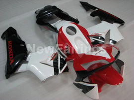 Red and White Black Factory Style - CBR600RR 03-04 Fairing Kit