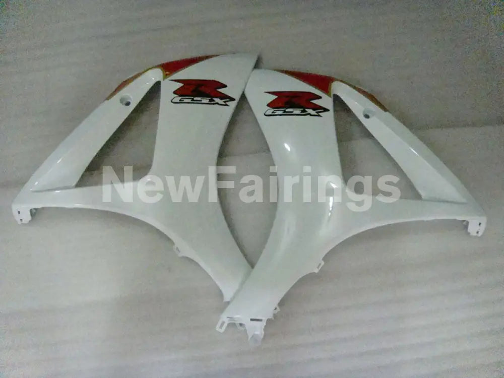 Red and White Black Factory Style - GSX-R1000 07-08 Fairing Kit