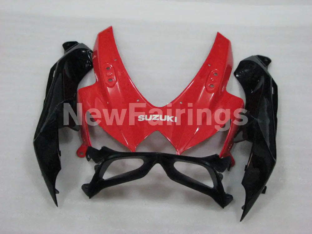 Red and White Black Factory Style - GSX-R600 08-10 Fairing Kit