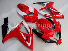 Cargar imagen en el visor de la galería, Red and White Black Factory Style - GSX-R750 06-07 Fairing Kit