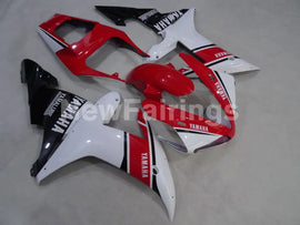 Red and White Black Factory Style - YZF-R1 02-03 Fairing Kit