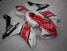 Red and White Black Factory Style - YZF-R1 07-08 Fairing Kit