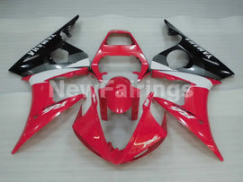 Red and White Black Factory Style - YZF-R6 03-04 Fairing Kit