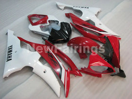 Red and White Black Factory Style - YZF-R6 08-16 Fairing Kit