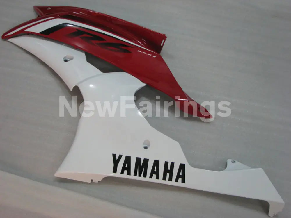 Red and White Black Factory Style - YZF-R6 08-16 Fairing Kit