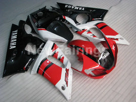Red and White Black Factory Style - YZF-R6 98-02 Fairing Kit
