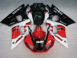 Red and White Black Factory Style - YZF-R6 98-02 Fairing Kit