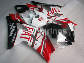 Red and White Black FIAT - YZF-R6 08-16 Fairing Kit