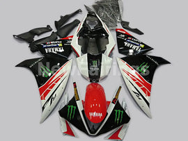 Red and White Black Monster - YZF-R1 09-11 Fairing Kit