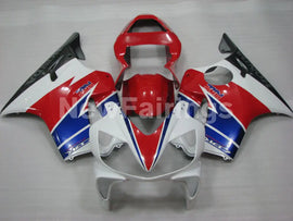 Red and White Blue Factory Style - CBR600 F4i 01-03 Fairing Kit