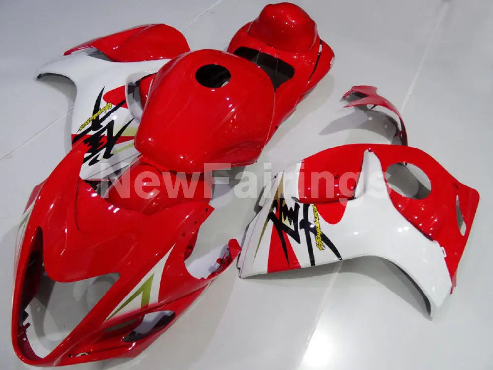 Red and White Factory Style - GSX1300R Hayabusa 08-20 Fairing Kit