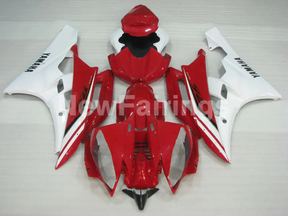 Red and White Factory Style - YZF-R6 06-07 Fairing Kit