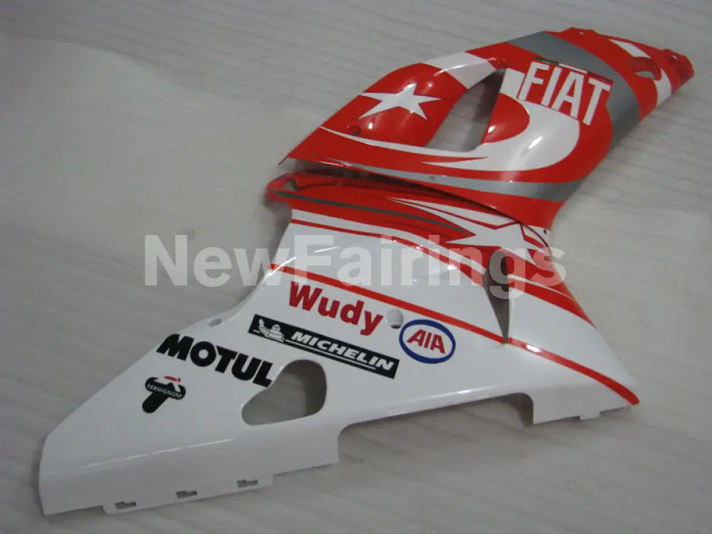Red and White FIAT - YZF-R1 98-99 Fairing Kit